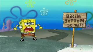 Spongebob takes a shortcut