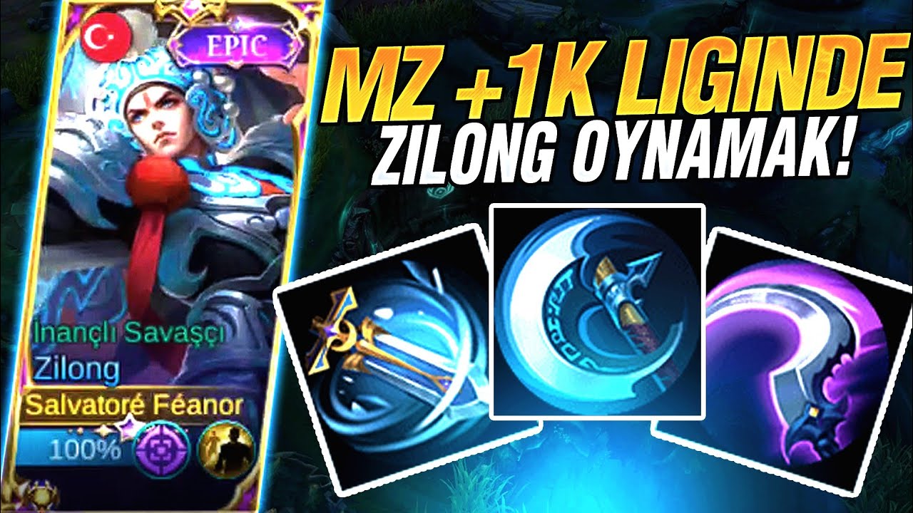 MİSTİK ZAFER +1100 PUAN DA ZİLONG OYNAMAK !! ZİLONG NE A*K DİYENLERE GELSİN !! MOBİLE LEGENDS
