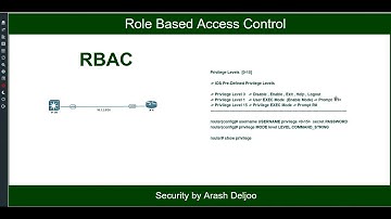 1 Security  - Privilege Levels and RBAC  by ArashDeljoo - Part2