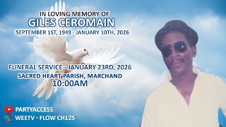 Funeral Service of Giles Ceromain