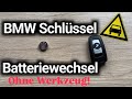 BMW Schlüssel Batterie wechseln ohne Werkzeug - einfach und schnell - TOP ANLEITUNG! 🔑🔋