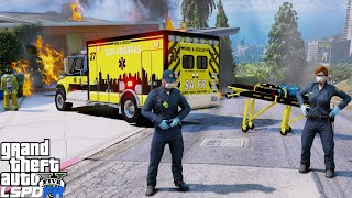 Working Fire Ambulance Duty in GTA 5 screenshot 2