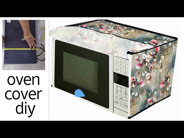 oven cover cutting and stitching video , microwave cover making