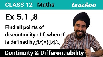 Ex 5.1, 8 - Find points of discontinuity f(x) = {|x|/x, if x=0 - Teachoo