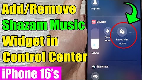 🎶 iPhone 16/16 Pro Max: Add/Remove Shazam Music Widget in Control Center | iOS 18