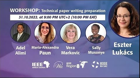 Workshop: Technical paper writing preparation
