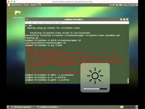 การติดตั้ง python-pip และ virtualenv
