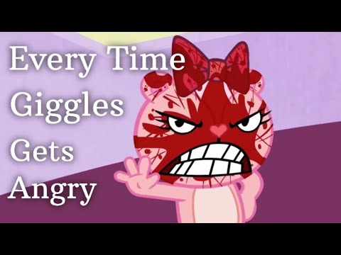 Every Time Giggles Gets Angry Happy Tree Friends