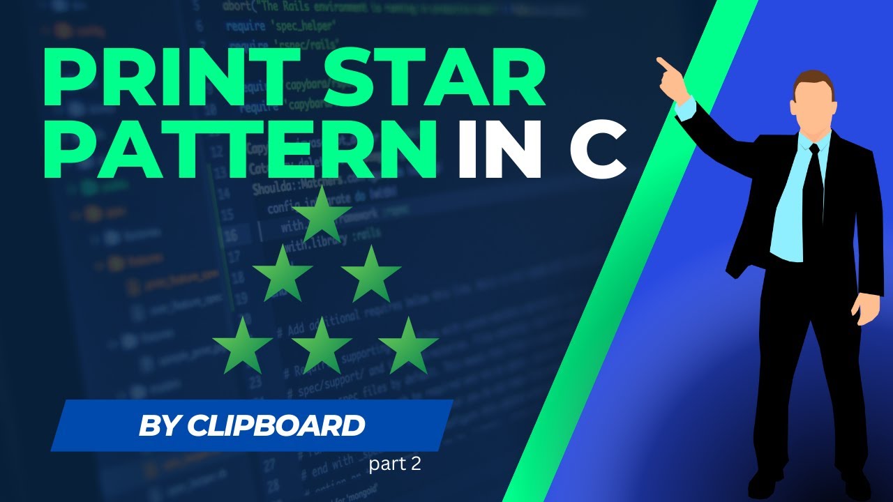 Triangle Pattern In C | Pattern Print in C | Star Pattern Print #2 ...