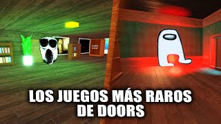 LOS JUEGOS MÁS RAROS DE DOORS ROBLOX | PARTE 2 | DOORS X EVADE | DOORS BUT BAD