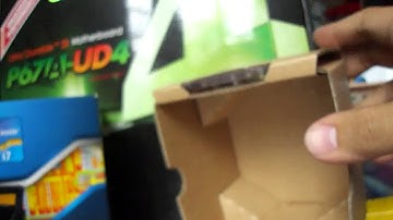 Intel Core i7 2600k unboxing