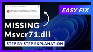 Msvcr71.dll Error Windows 11 | 2x FIX | 2023