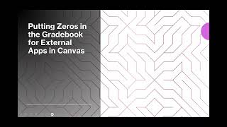 Putting in Zeros for External Apps in Canvas