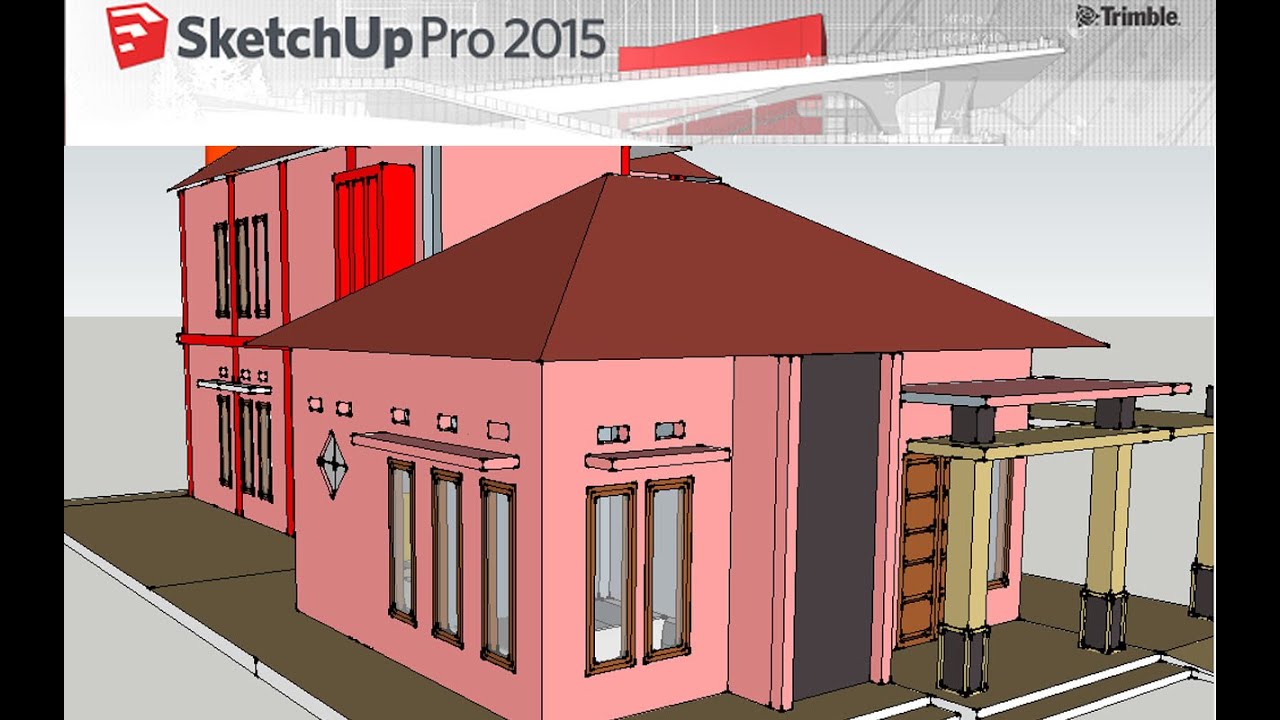 Membuat Desain Rumah 3D Menggunakan Google Sketchup Part 6 YouTube