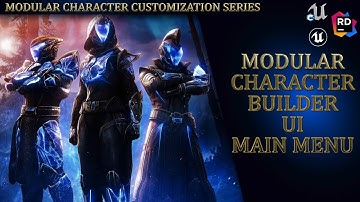 Lyra Modular Character Series -  Customization Screen In Main Menu #unrealengine #tutorial #indiedev
