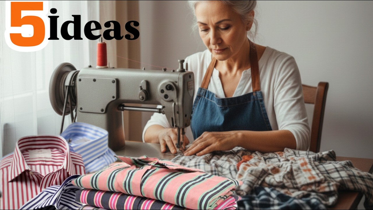 Не выбрасывайте старые рубашки! 5 потрясающих лайфхаков по переработке старых вещей.