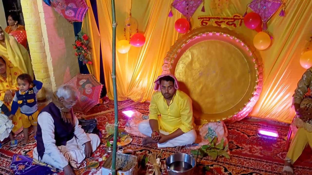 Gav wali shadi #vlog #dailyvlog #haldiceremony 