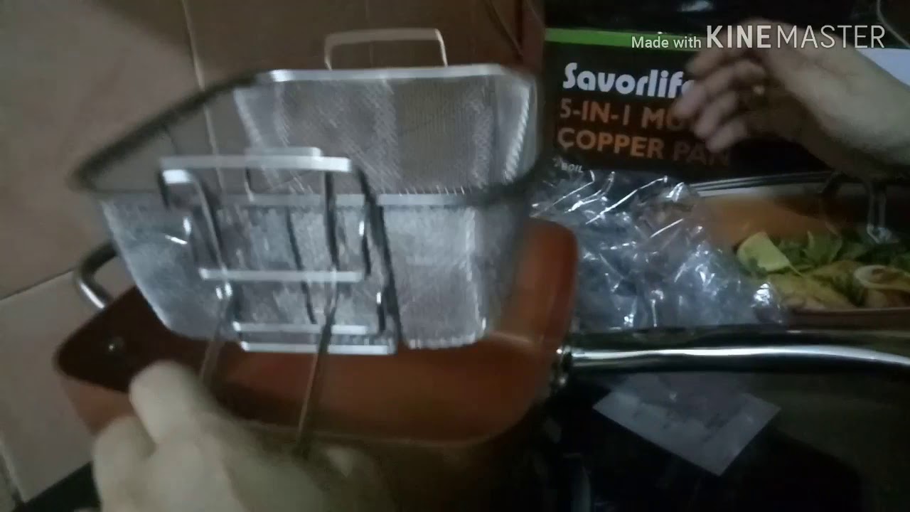 Unboxing Savorlife 5 In 1 Multi Use Copper Pan Youtube