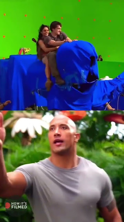 Journey 2 🎦 movie before and after the scenes part 2 😮 #shorts #howitsfilmed