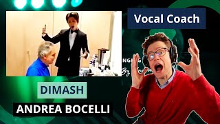 This Reveals a LOT about Dimash's Singing - Vocal Coach Reacts to Dimash meeting Andrea Bocelli