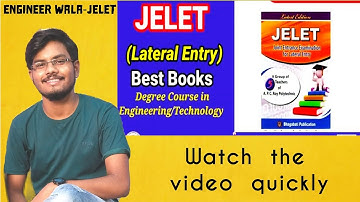 Best book for wbjee jelet  exam ।। 2023/2024 ।। Engineering and technology।। 🔥@engineerwala8634
