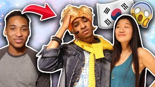 Transforming My Fiance into a BTS Member! | SLICE n RICE 🍕🍚