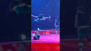 Leapfrog Acrobatics! Three Performers Jump in Perfect Sync!