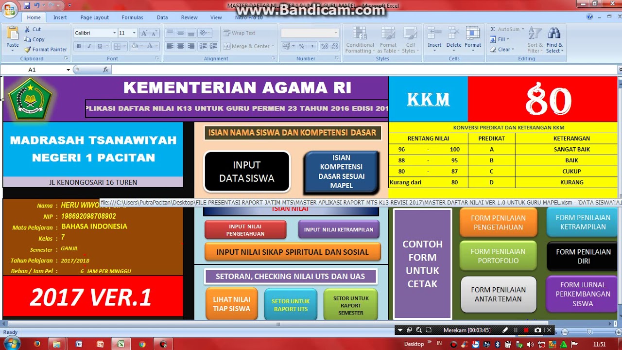 28+ Format Raport Smk Kurikulum 2013 Excel 2021 2022 2023 Background