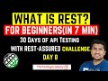 What Is REST for Beginners | What is REST API |  Day8 | Rest API Tutorial for Beginners