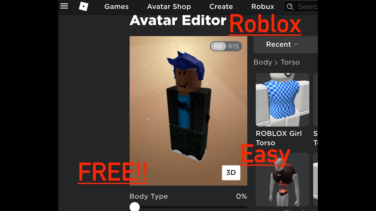 How To Have NO Arms In Roblox YouTube 