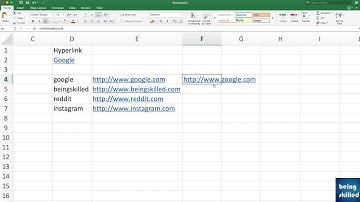 How to create hyperlinks in Excel using HYPERLINK Function? - Microsoft Excel Tutorial