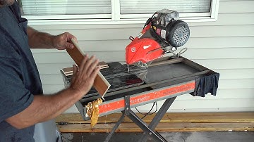 How to use Tile Bullnose Blade on wet saw