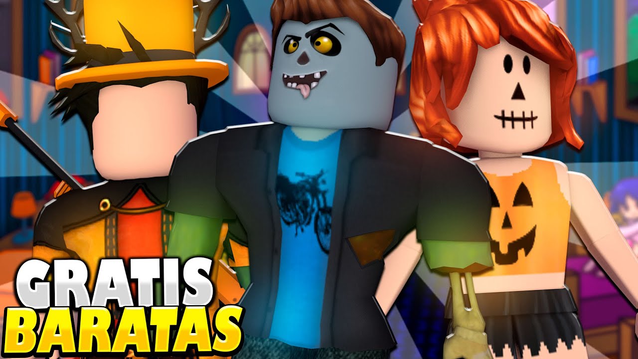 AVATAR GRÁTIS com o NOVO PROMOCODE! e COMO FAZER SKINS de HALLOWEEN no  ROBLOX 🎁😱 