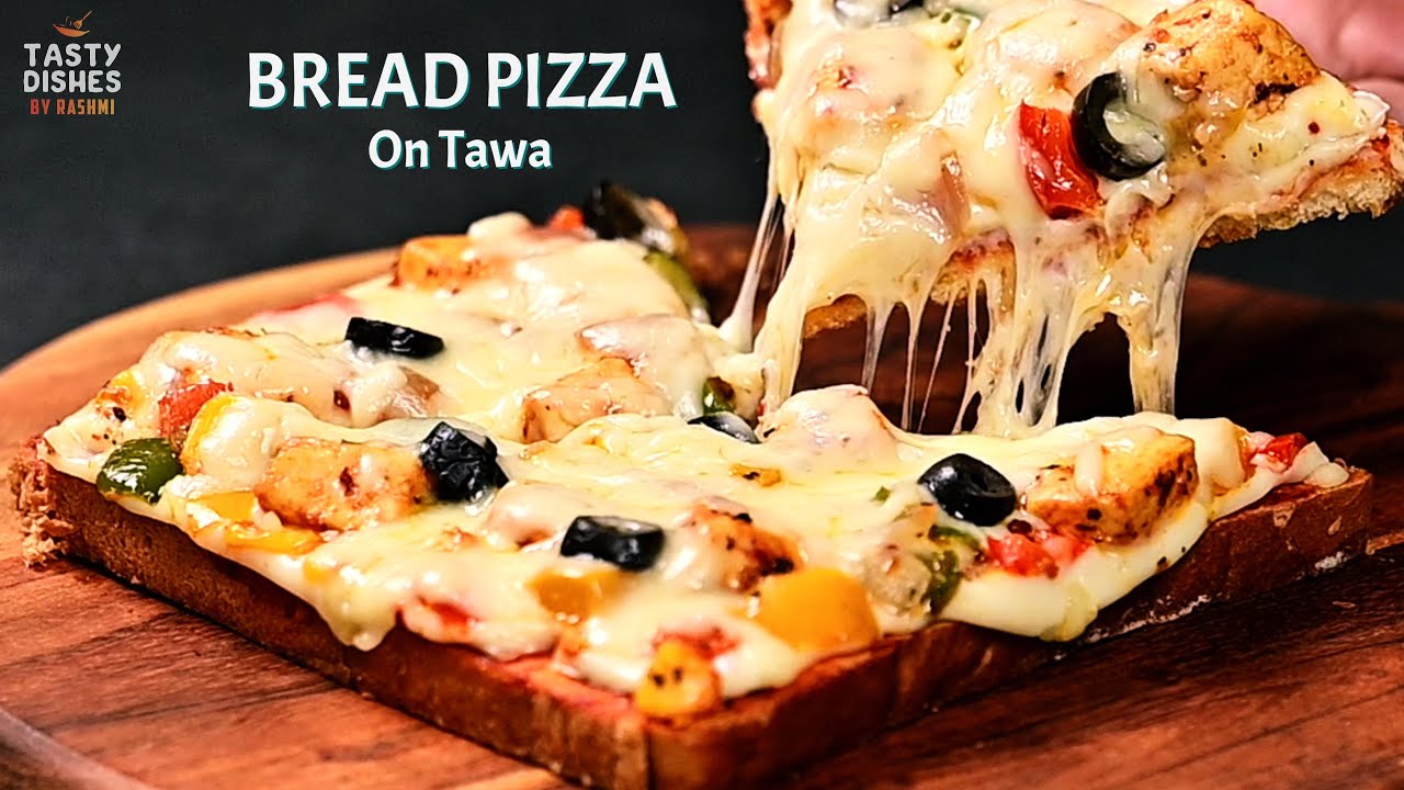 Bread Pizza Recipe on Tawa Pizza Sauce Recipe Quick & Easy Bread