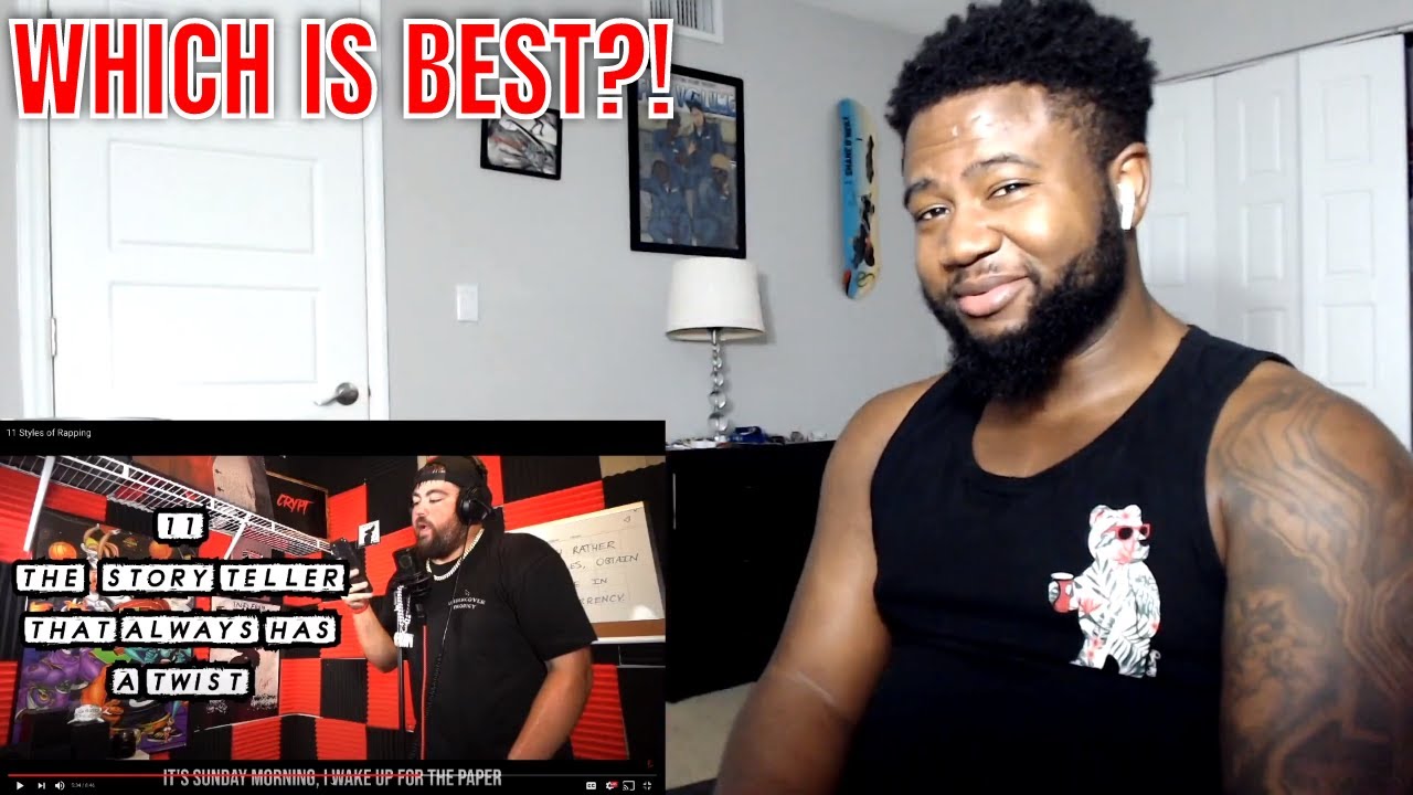 11 Styles of Rapping by Crypt - REACTION