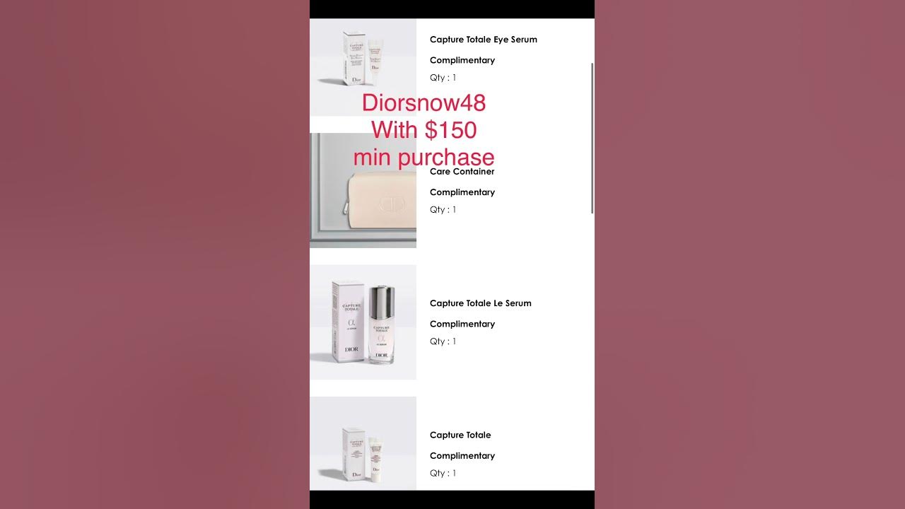 Dior Promo Codes YouTube