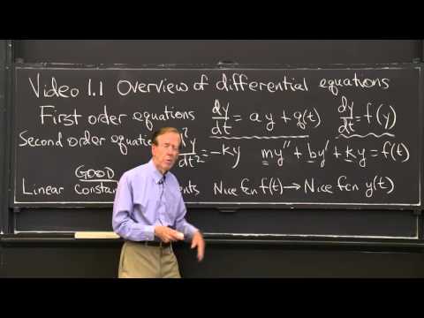 Mit opencourseware differential equations