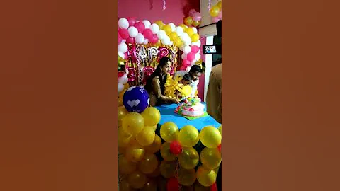 1 year baby girl - cake cutting video #ourdaughterourfestival