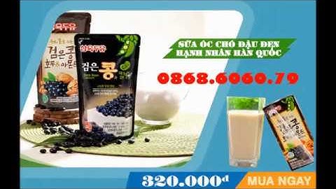 Sữa Óc Chó Hạnh Nhân Đậu Đen Hàn Quốc - Nhân Sâm Đại Triều