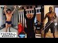 Football Players Working Out 🏋️💪 Home Workout Routine