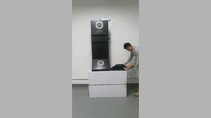 WOW Display | Cardboard Flooring Cosmetic Make Up Display Stand