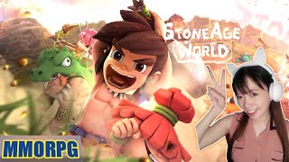 THE CHARACTERS ARE CUTE ❤️ THE NEWEST MMORPG GAME IN JUNE 2020! STONEAGE WORLD screenshot 5