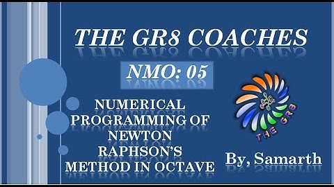 Numerical Programming of Newton Raphson