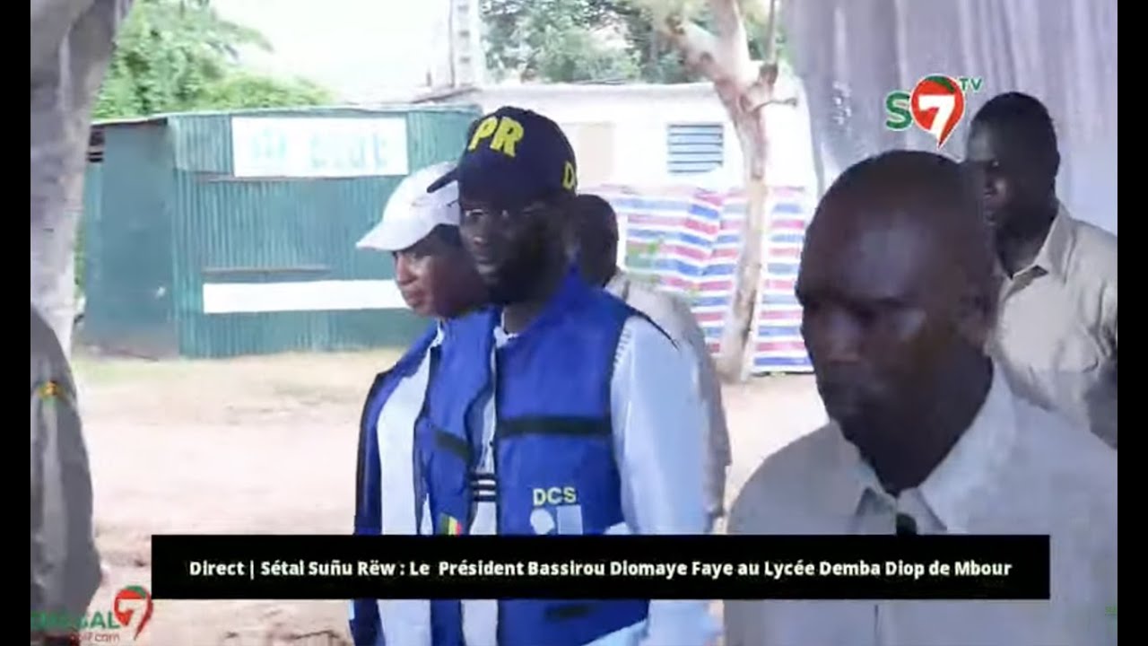 Mbour - L'arrivée du président Diomaye Faye en compagnie de la 1er Dame Marie Faye