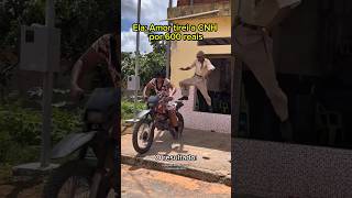 Amor tirei CNH por 600 pila 😅 #motocycle #comed...