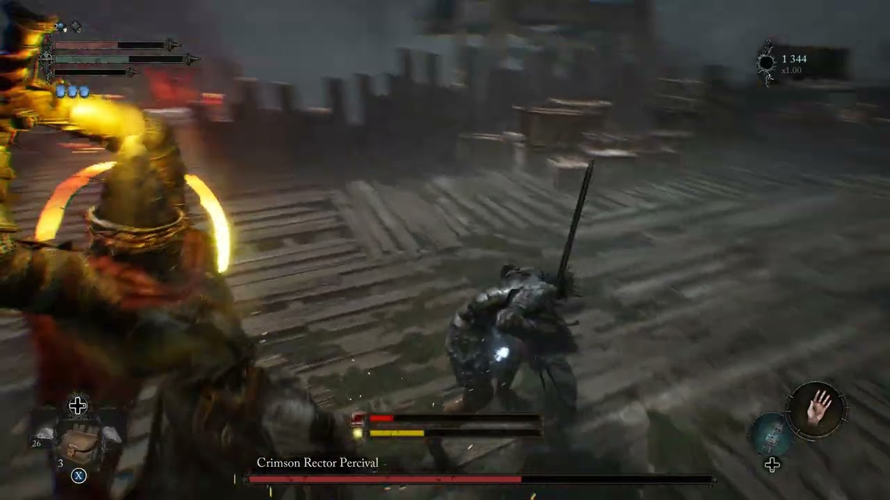 Lords of the Fallen -  Fitzroy's Gorge Crimson Rector Percival mini bossfight