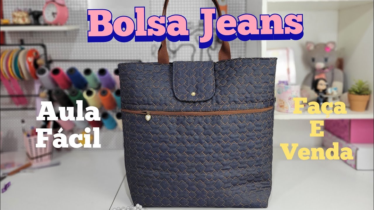 Bolsa jeans grande
