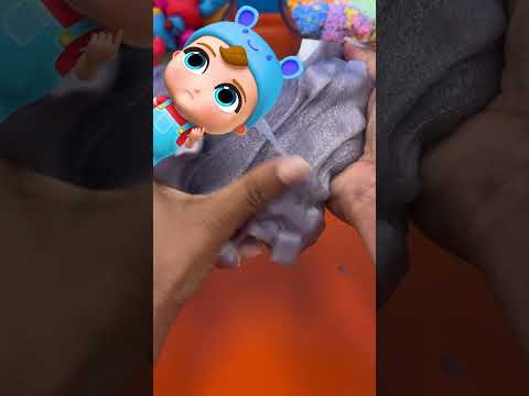 Сенсорная фиолетовая хрустящая слизь позволяет рефлексировать #littleangelрусский