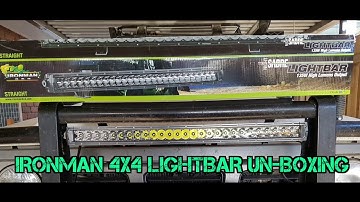 Ironman 4x4 Led Light Bar un-boxing first thoughts 4WDING MATES