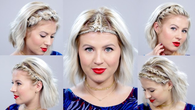 HOW TO: EASY TWISTED HEADBAND BRAID - SHORT, MEDIUM, & LONG